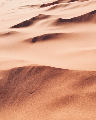 Picture of an orange desert.