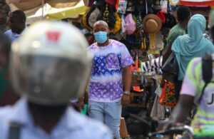 Picture of a man wearing a mask